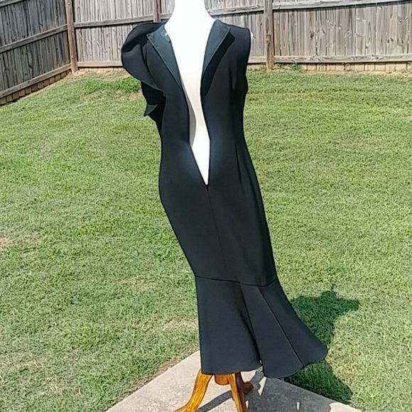 Shoshanna Midnight black sleeveless dress size 8 - Picture 6 of 10